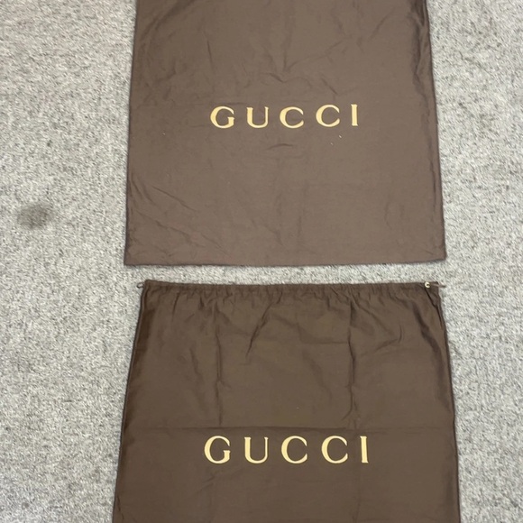 Gucci brown drawstring dust bag (ONE) - Picture 4 of 4